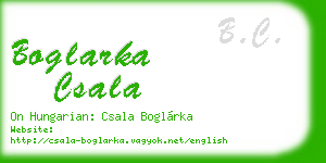 boglarka csala business card