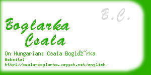 boglarka csala business card